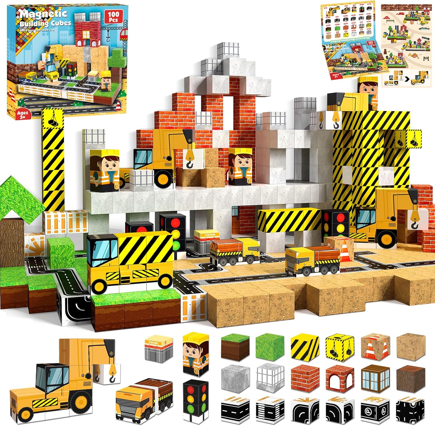 Magnetic Blocks - 100PCS