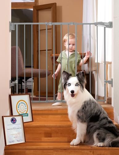 Babelio Hardware-Mount Baby Gate (Grey)