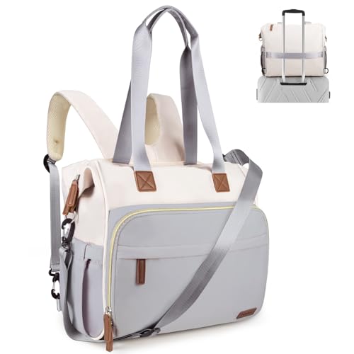Pripher Diaper Bag Backpack (Blue & Beige)