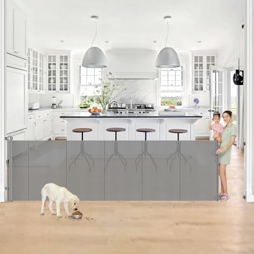 Reinforced 42 Tall x 130 Extra Wide Retractable Dog Gate