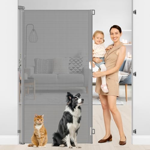 72 Inch Tall Retractable Baby Gate (HEELALBABY)