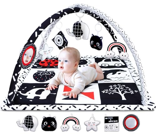 Poycuna Black and White Baby Gym Play Mat