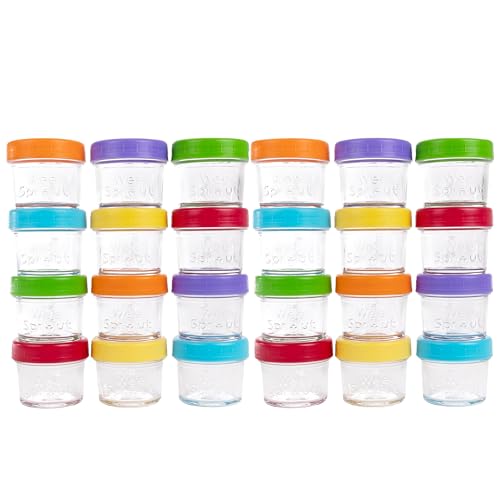 WeeSprout Baby Food Storage Glass Jars
