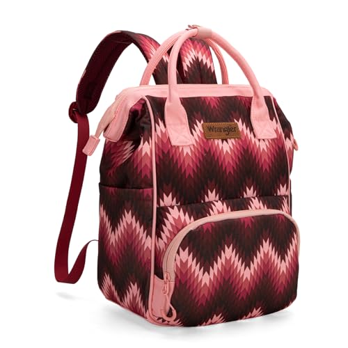 Montana West Wrangler Aztec Callie Diaper Bag Backpack with Stroller Straps Multifunction Baby Travel Bag WG2211-9110DPK