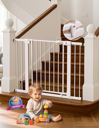 BABELIO 29-43" Magnetic Baby Gate (White)