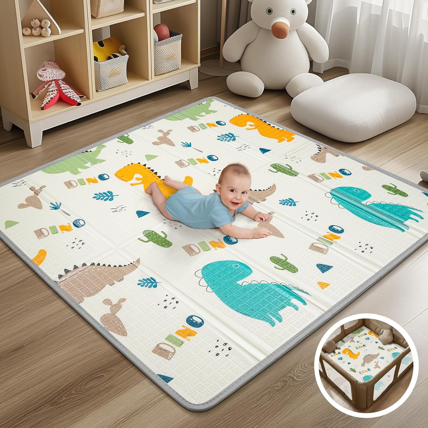Foldable Baby Play Mat - PIGLOG 50X50