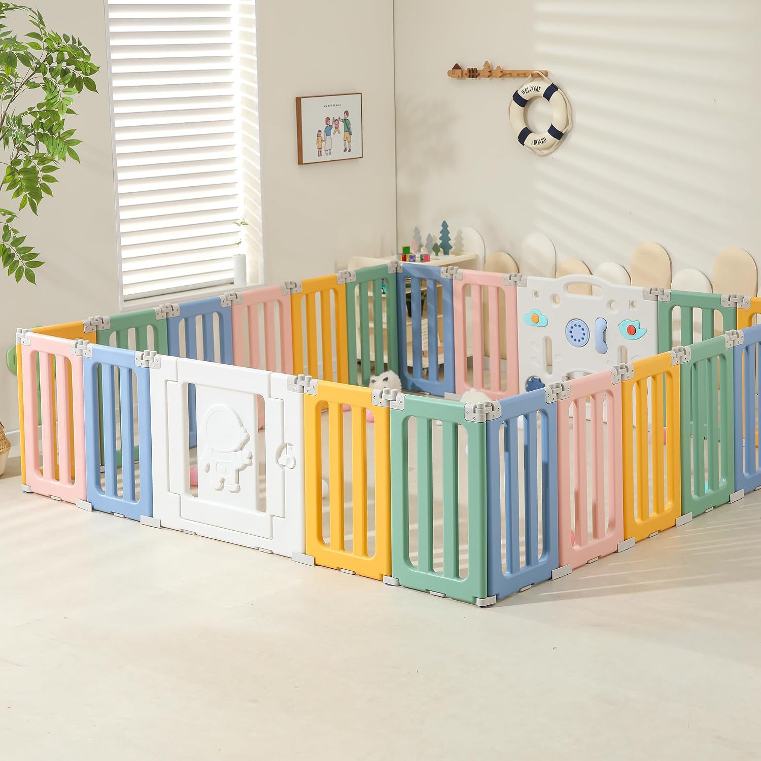 IFLETH Extra Large Foldable Playpen