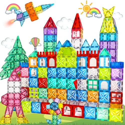 Paaxido 100PCS Magnetic Tiles