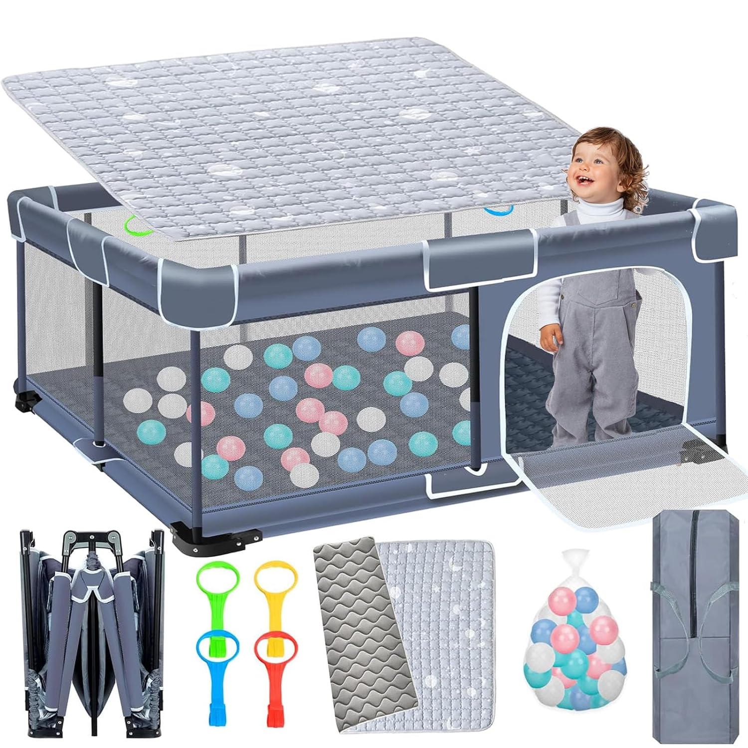 Hefunige Foldable Playpen