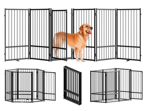 Snuowu Full Metal Freestanding Dog Gate (32")