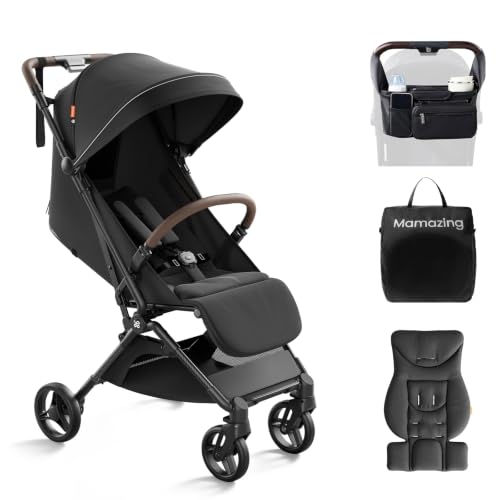 MAMAZING Lightweight Baby Travel Stroller (Jet)
