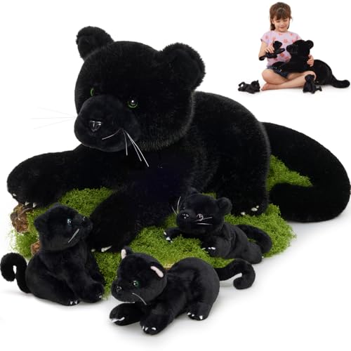 MorisMos Black Plush Panther 18" 4-Pack
