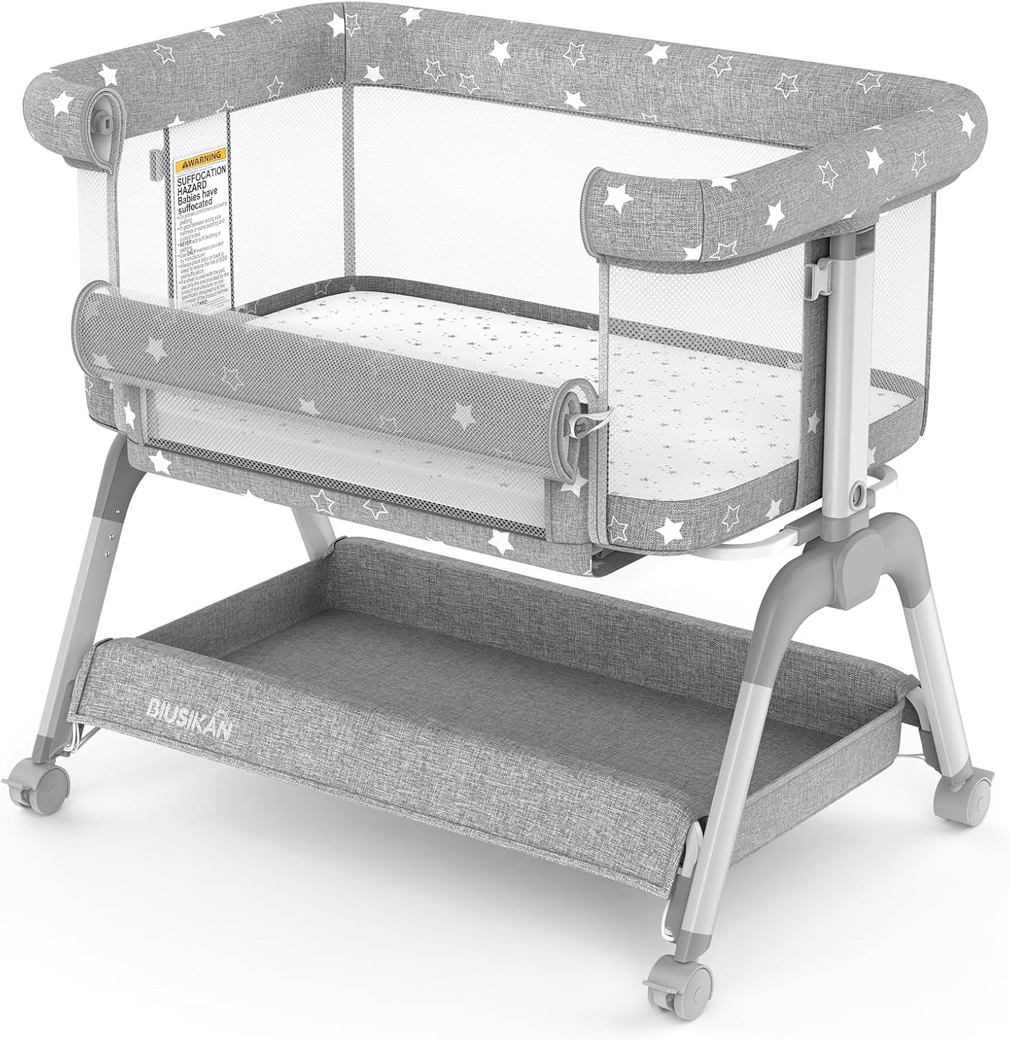 BIUSIKAN Bedside Bassinet