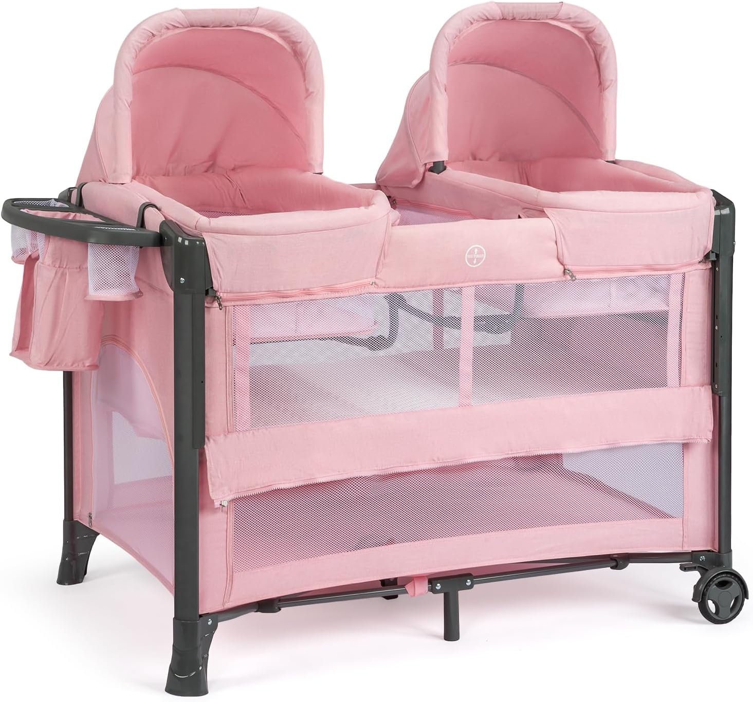 JOYMOR Twin Bassinet (Pink)
