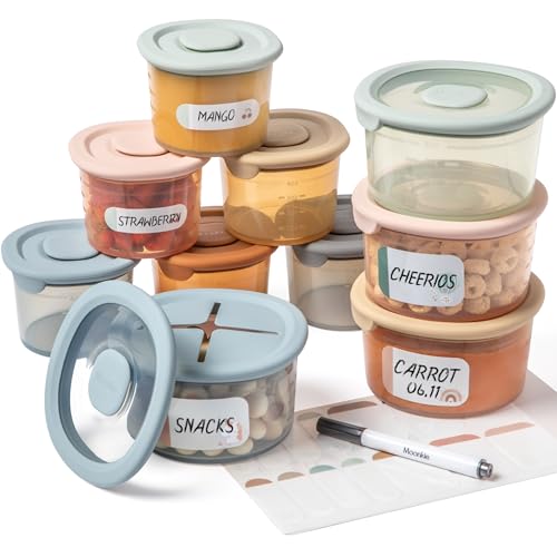 Moonkie Silicone Baby Food Containers (8pc)