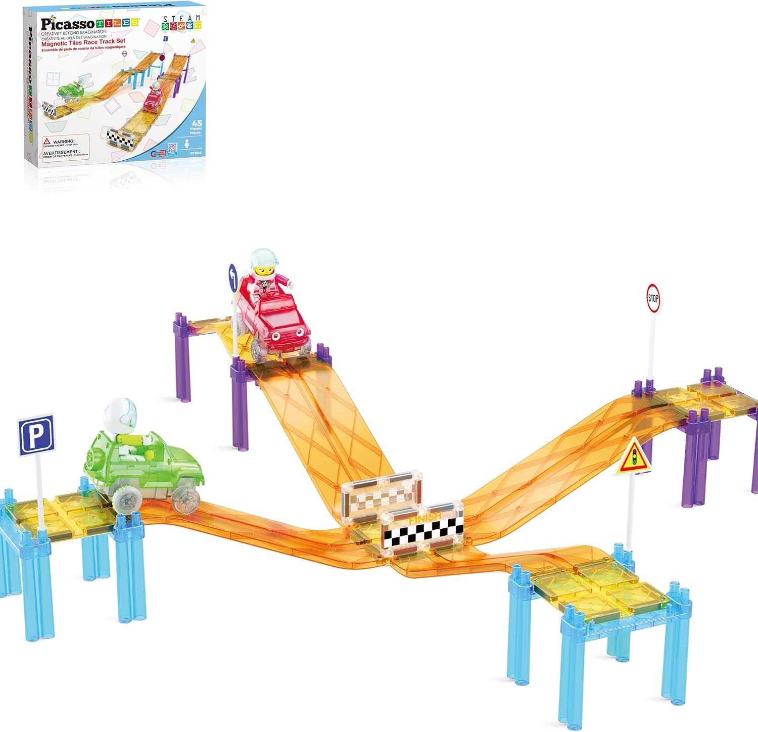 PicassoTiles Magnetic Race Track