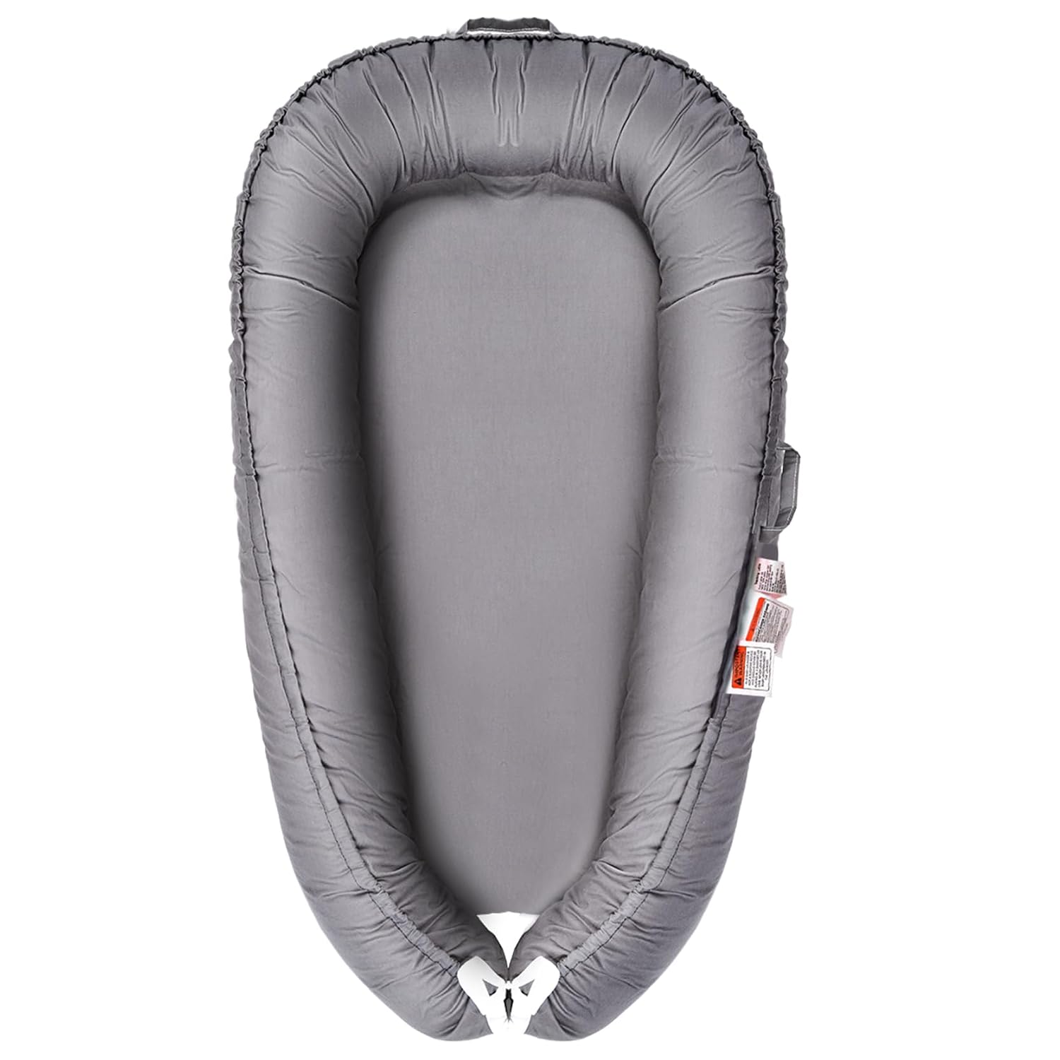 Baby Lounger, Infant Nest Cover, Newborn Lounger Cover Co Sleeper for Baby 0-24 Months, 100% Cotton Breathable Cosleeper for Baby in Bed, Soft Baby Essentials Gifts, Machine Washable (Gray)