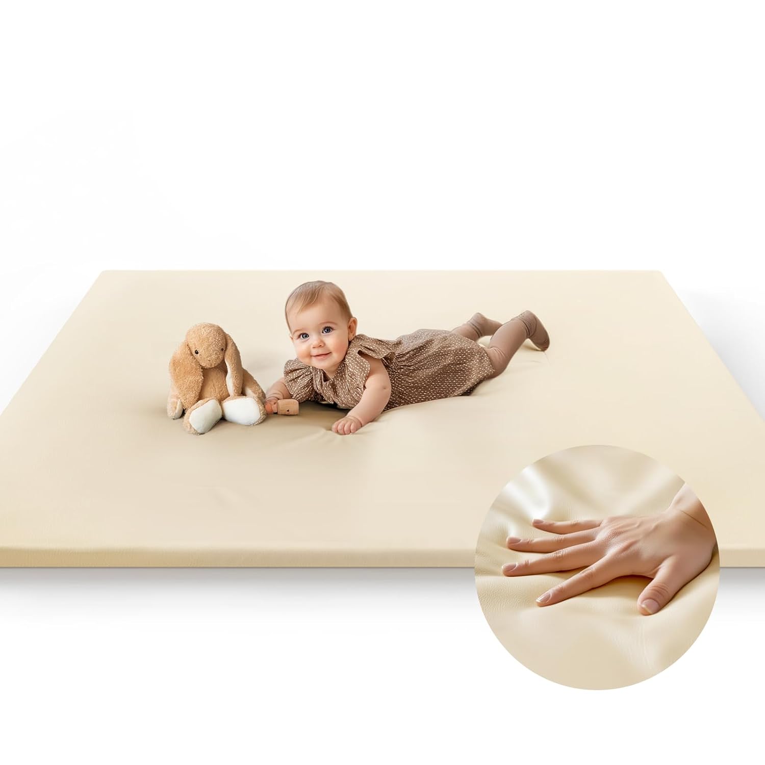 Mallify 48x48 Beige Play Mat