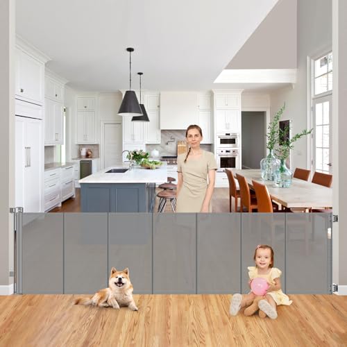 Sair pet Reinforced 200 Inch Retractable Gate