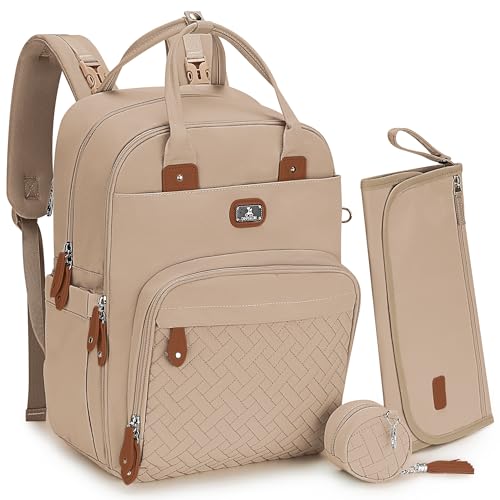 Dikaslon Diaper Bag Backpack (Milk Tea Khaki)