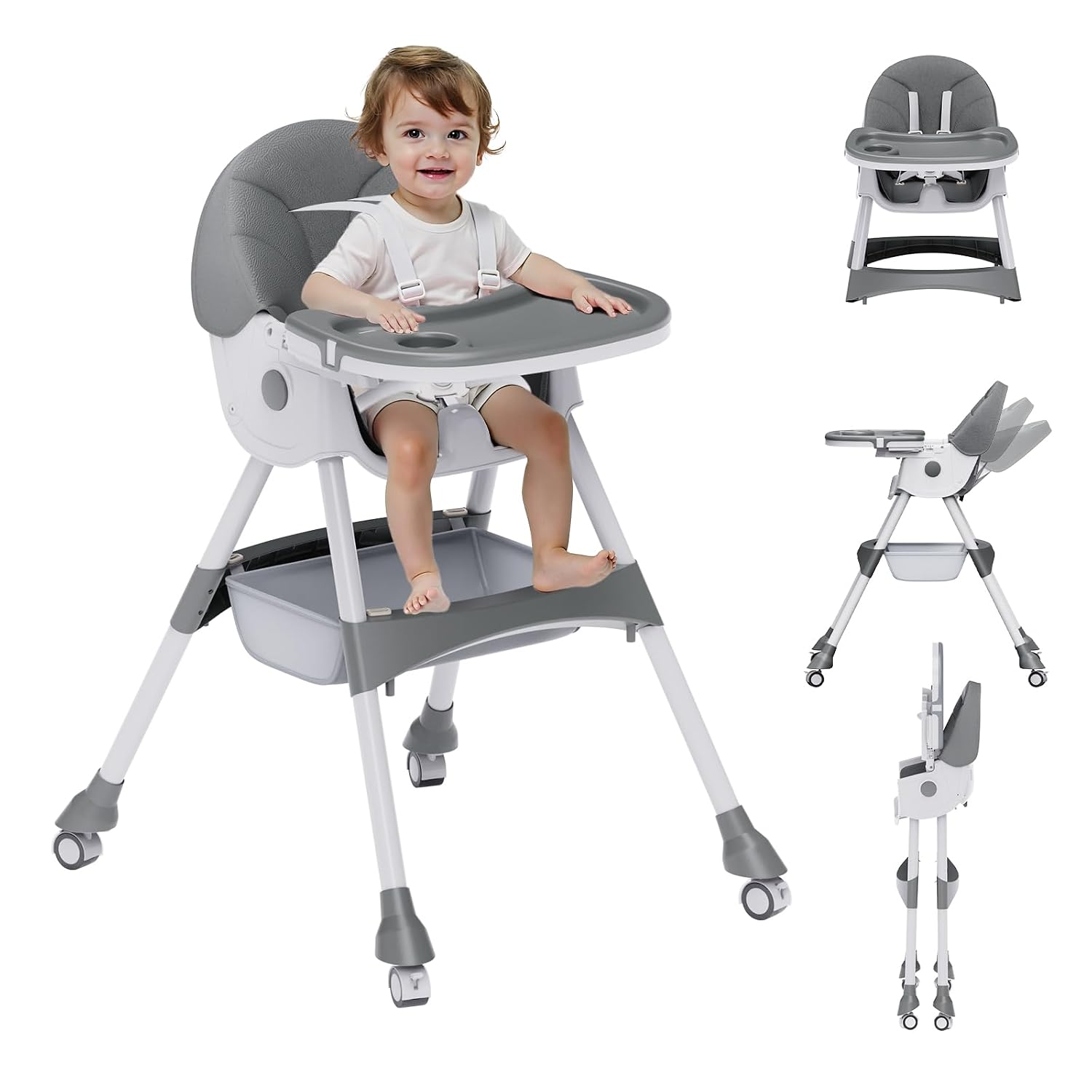 bonbay 4‑in‑1 Convertible High Chair
