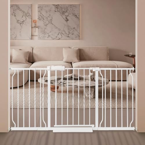 Extra Wide Baby Gate with Door (QwickNesty)