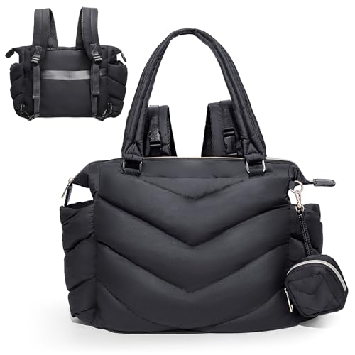 ILCOLPO Black Puffer Tote