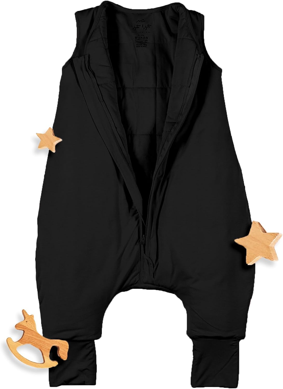 Nyte Nyte Baby - Sleeveless Soft Baby & Toddler Sleeping Sack, Breathable with Adjustable Feet Cuffs & Anti-Slip Grip