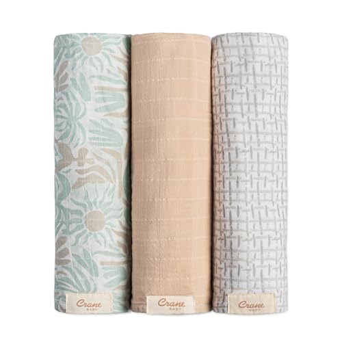 Crane Baby Muslin Swaddle Set