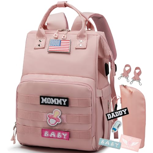 Diaper Bag Backpack for Dad and Mom with USB Charging Port