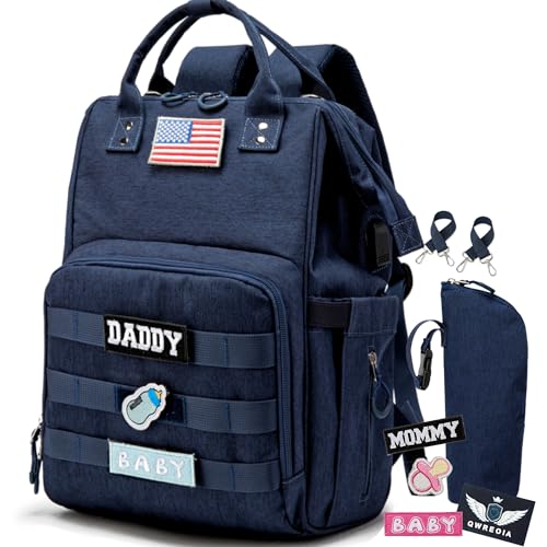 QWREOIA Diaper Bag (Navy)