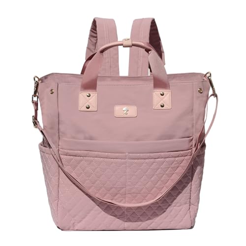 ESVAN Diaper Tote Bag Totepack Backpack Crossbody Bag 3 in 1 for Women Laptop Backpack Multifunctional with Insulated Pockets