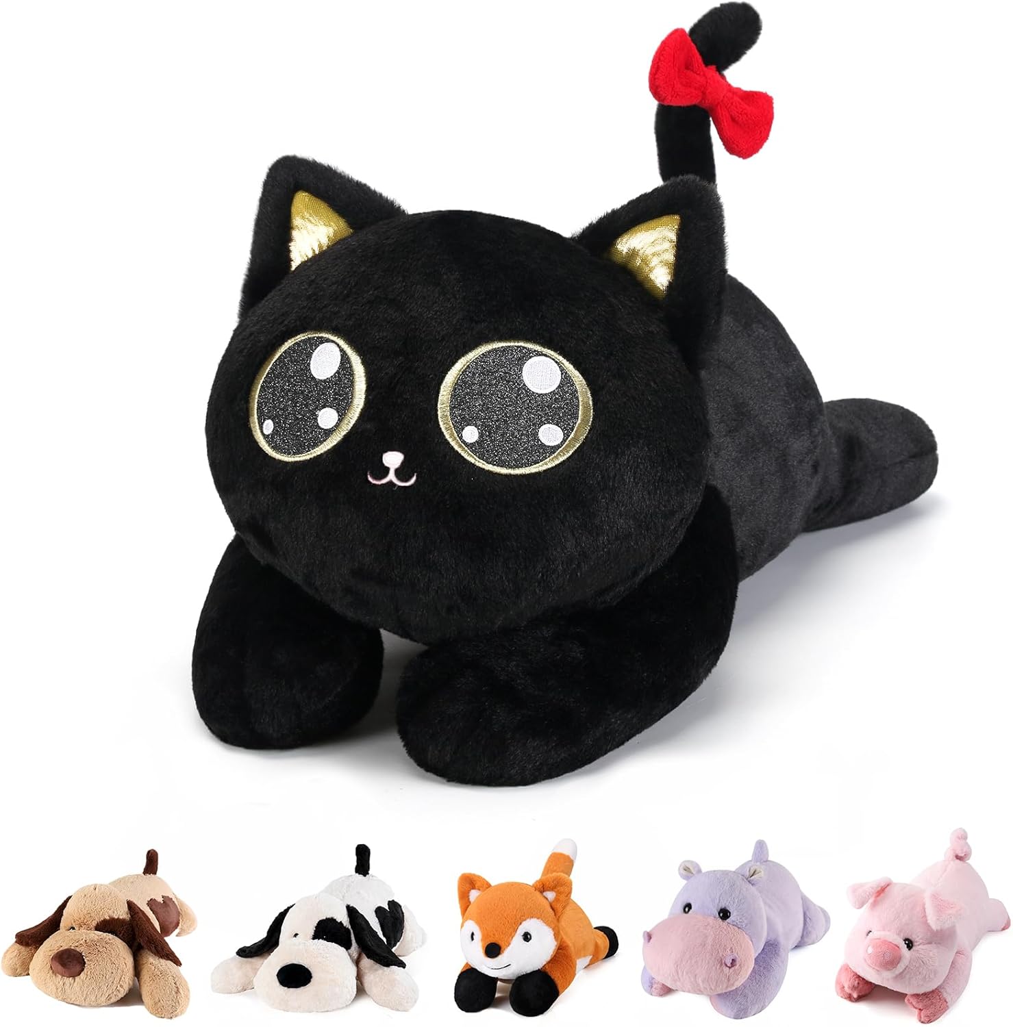 meowtastic Black Cat Weighted Plush