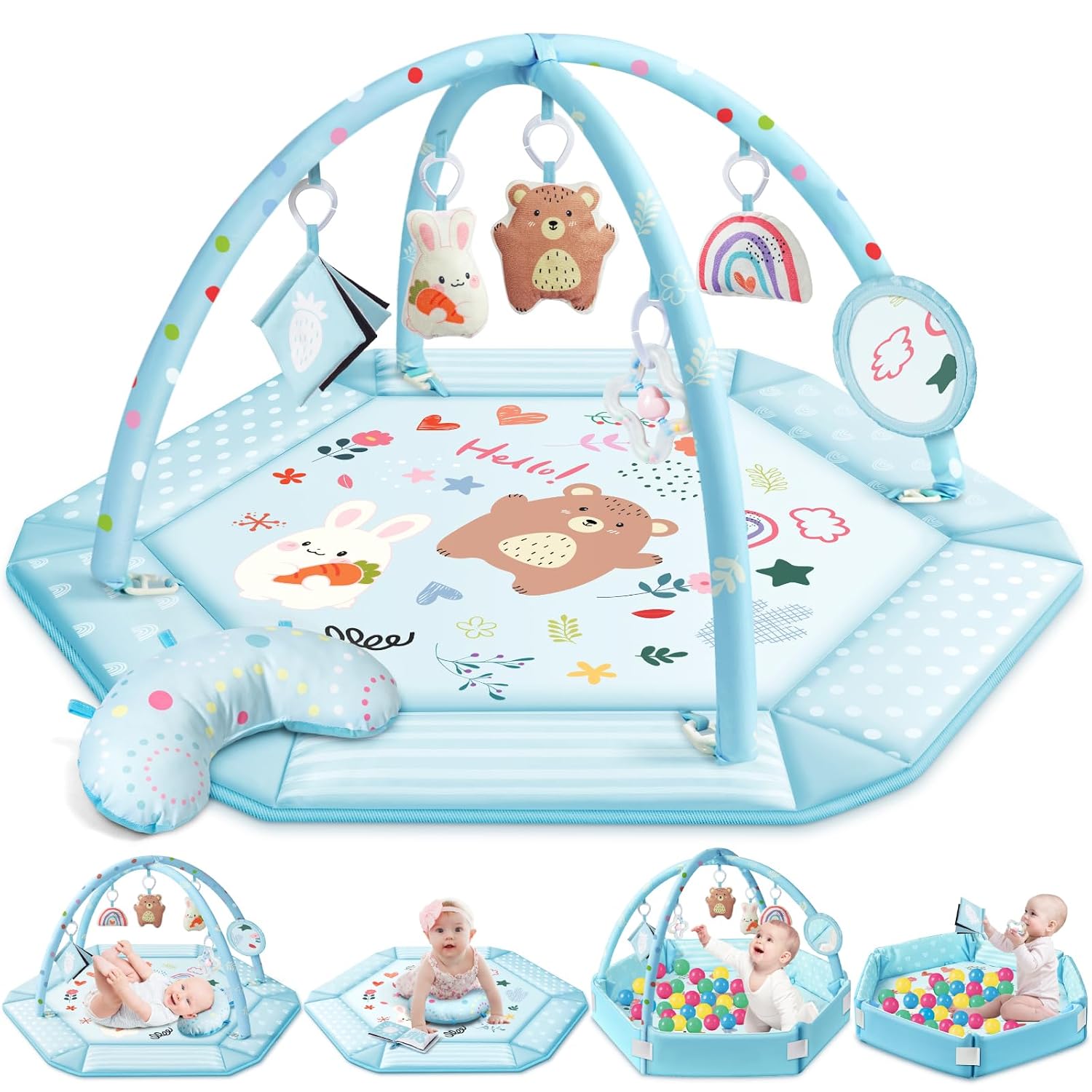 Jyusmile Baby Gym Play Mat
