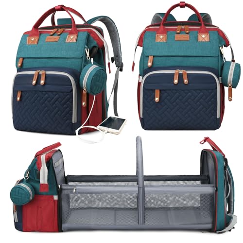Astro alan Diaper Backpack (Red-Green-Blue)