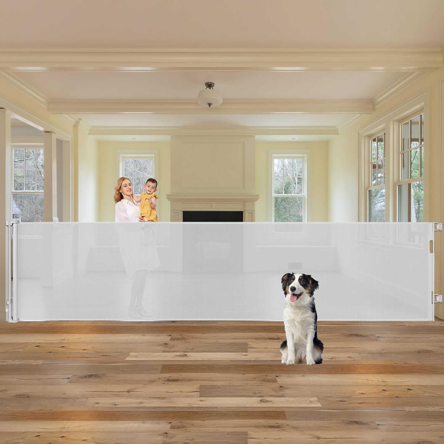 KISKIZ 42" Tall Retractable Gate