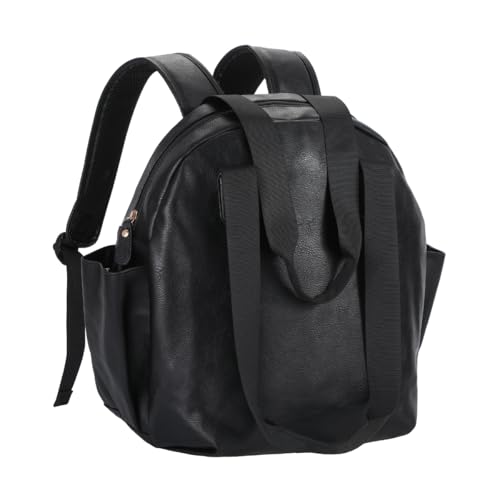 Lasaviin Stylish Diaper Bag Backpack (Black)