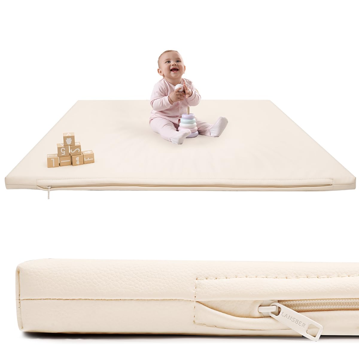 Lansber 50x50 PU Play Mat