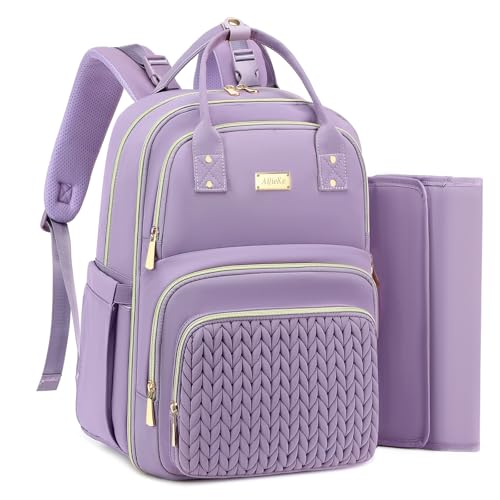 AIJIEKE Diaper Backpack (Purple)