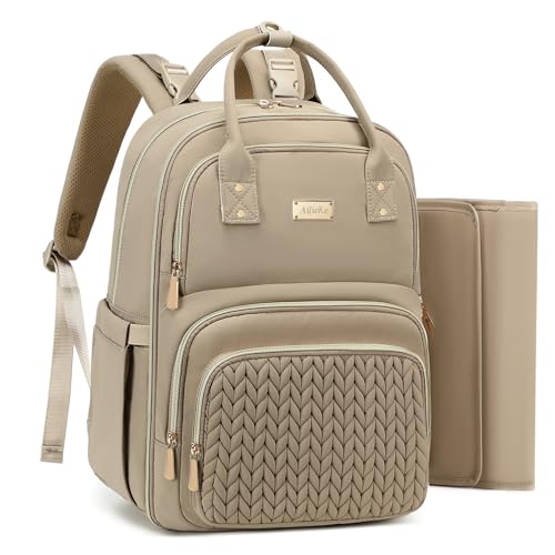 AIJIEKE Diaper Backpack (Brown Taupe)