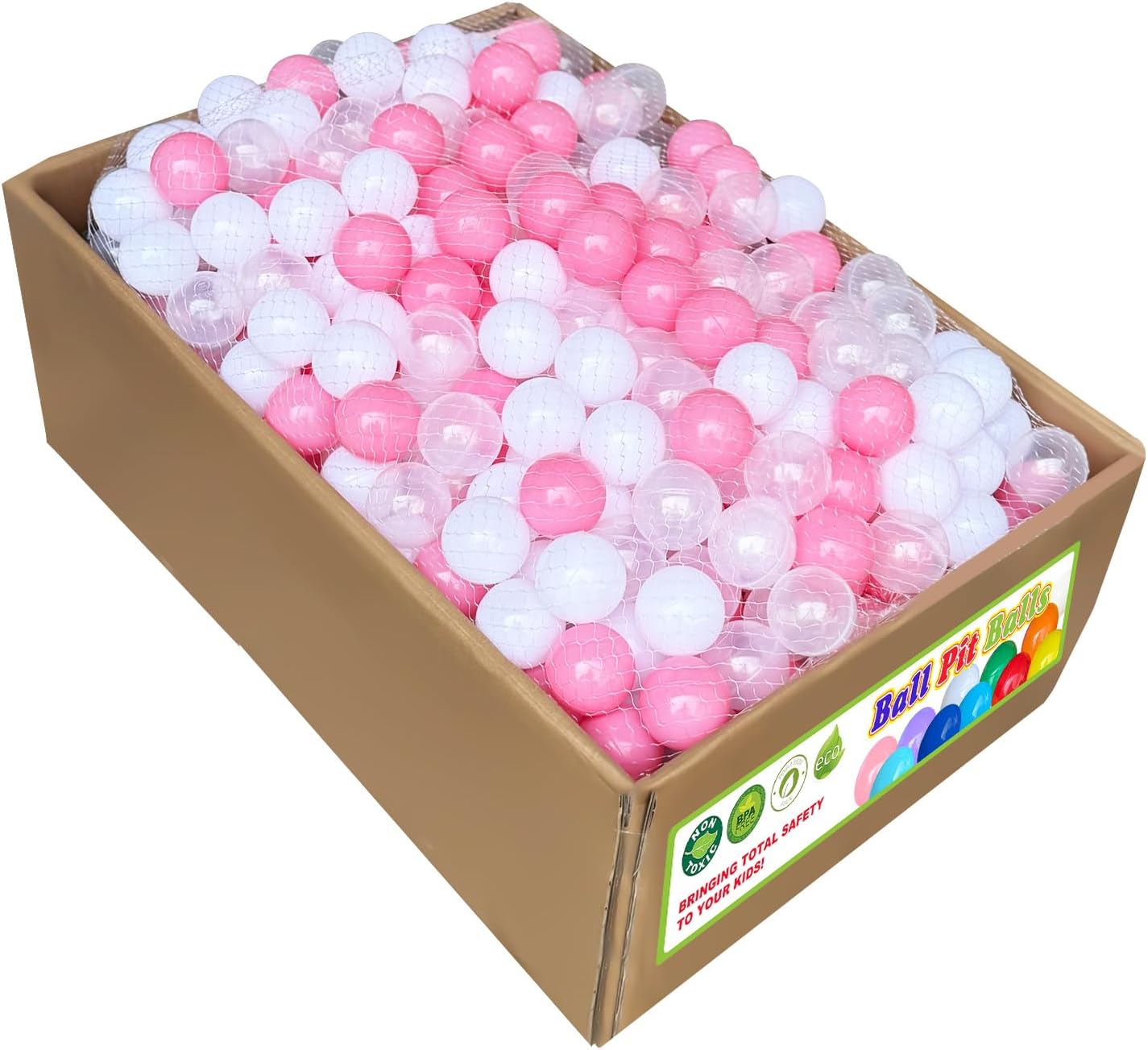 200 500 1000 Count Plastic Soft Ball Pits Balls for Pet Dogs Colorful Phthalate Free BPA Free Baby Toddler Play Balls for Kids Toddlers