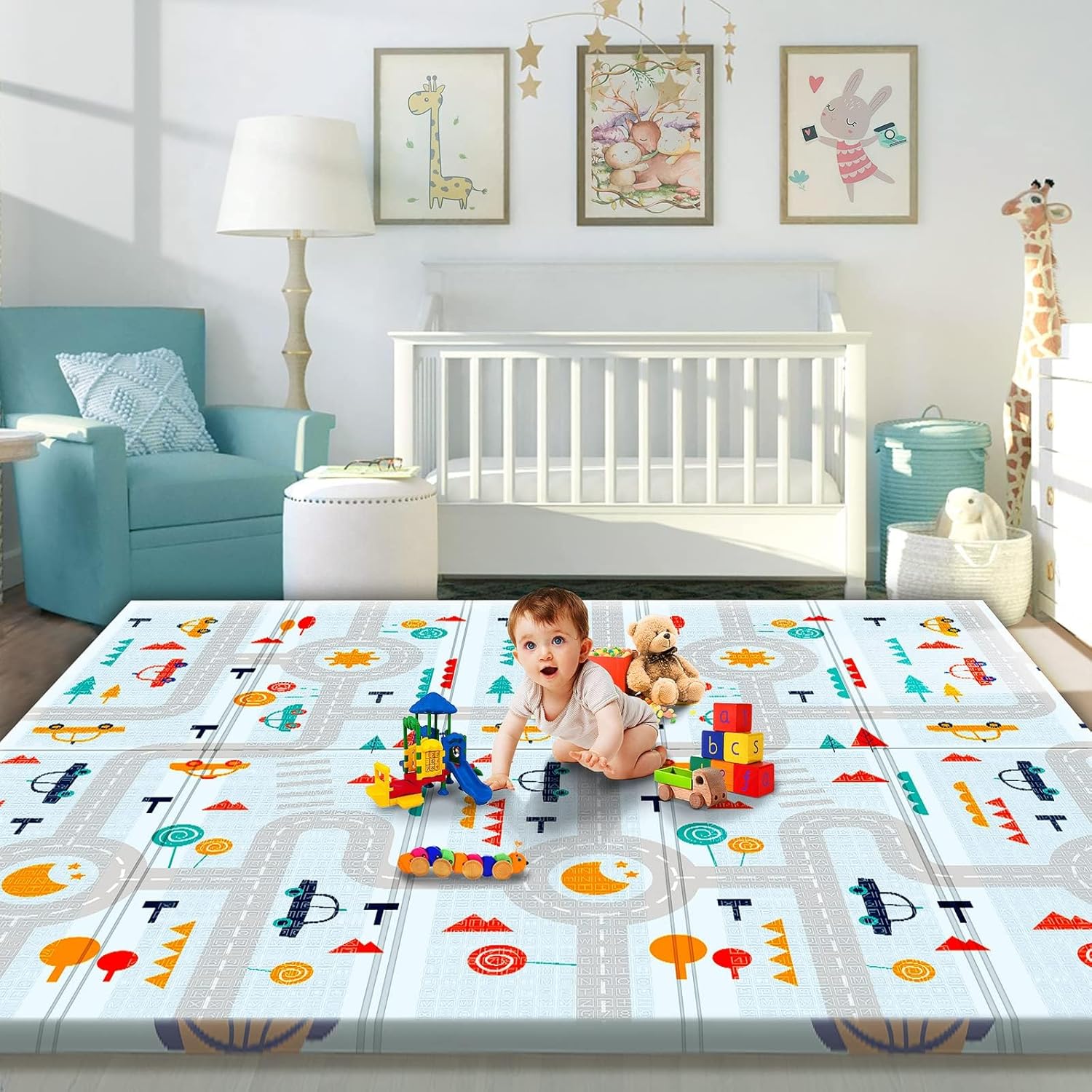Gimars Baby Play Mat 79" x 71"