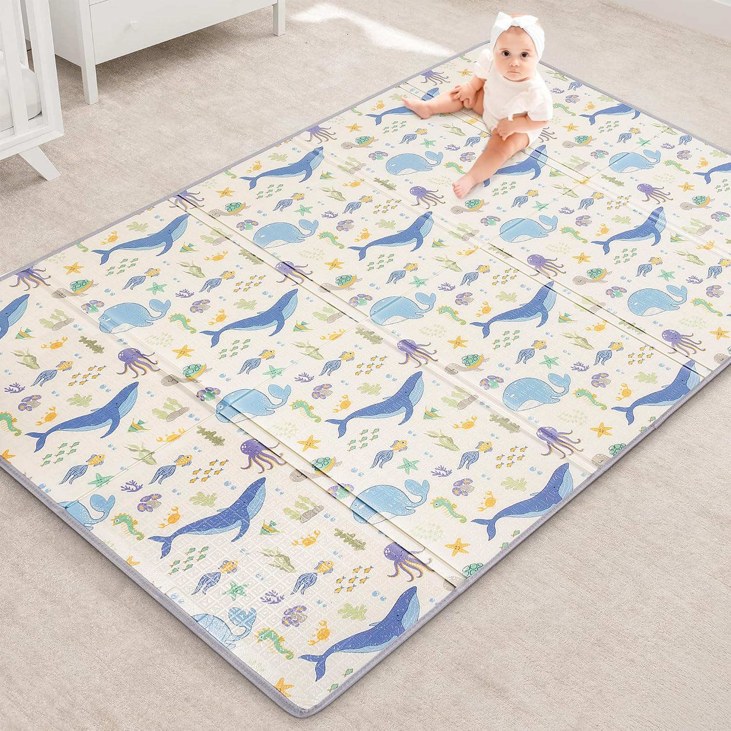 Reversible Baby Floor Mat (Marine World)