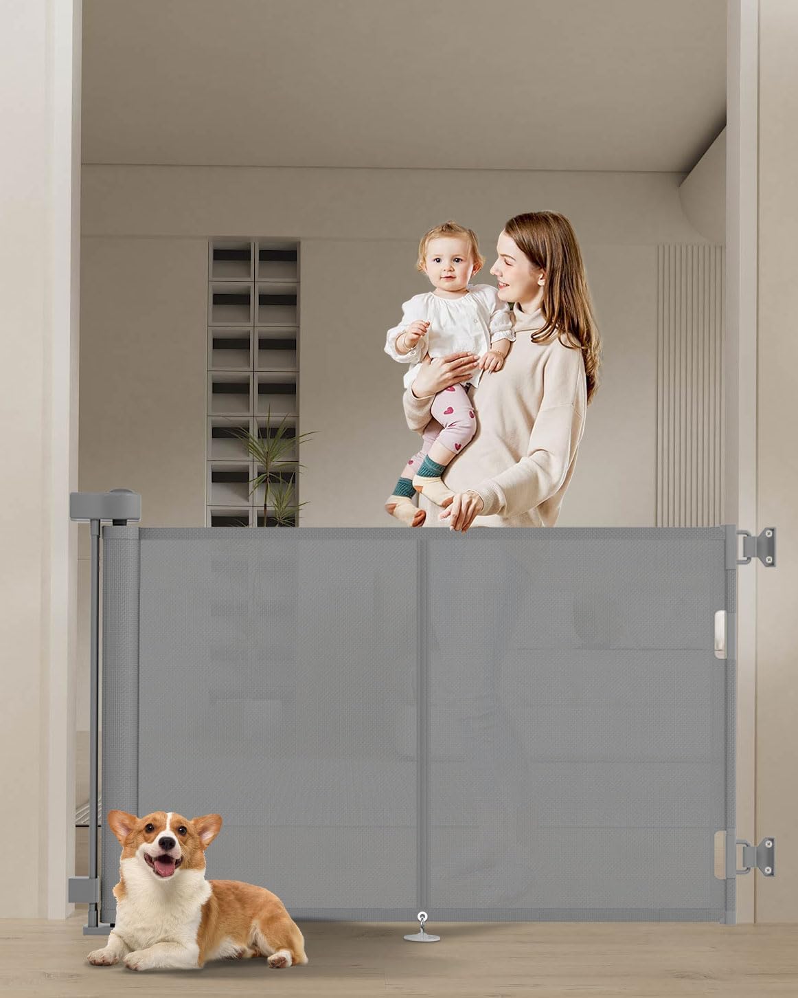 Miumoon 50 inch Retractable Baby Gate