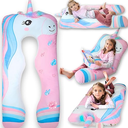 LUNAMIRA Unicorn 47" Body Pillow