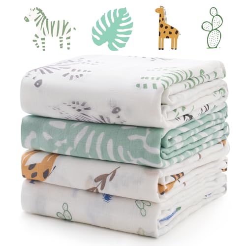 Momcozy Muslin Best Wishes Swaddle Blankets