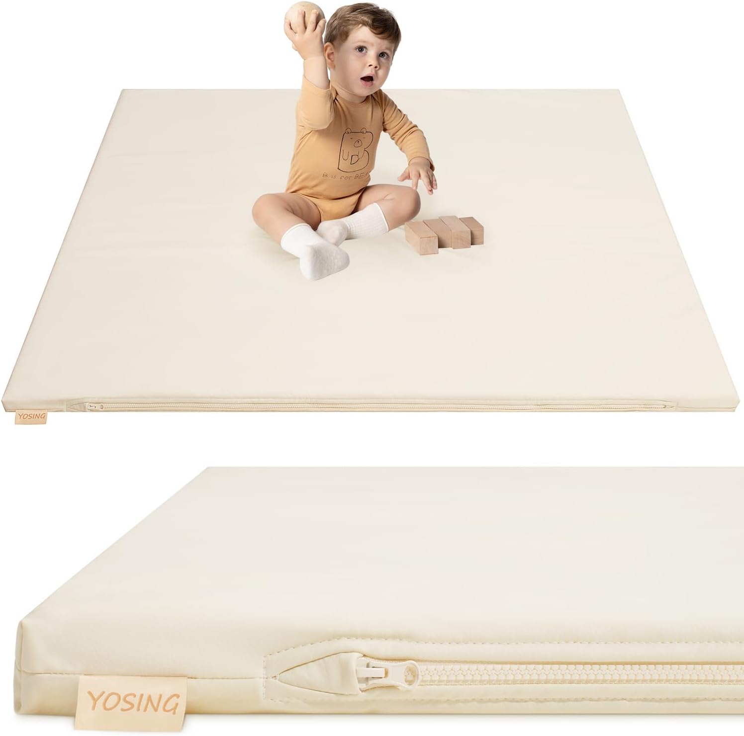 YOSING Vegan Leather Play Mat