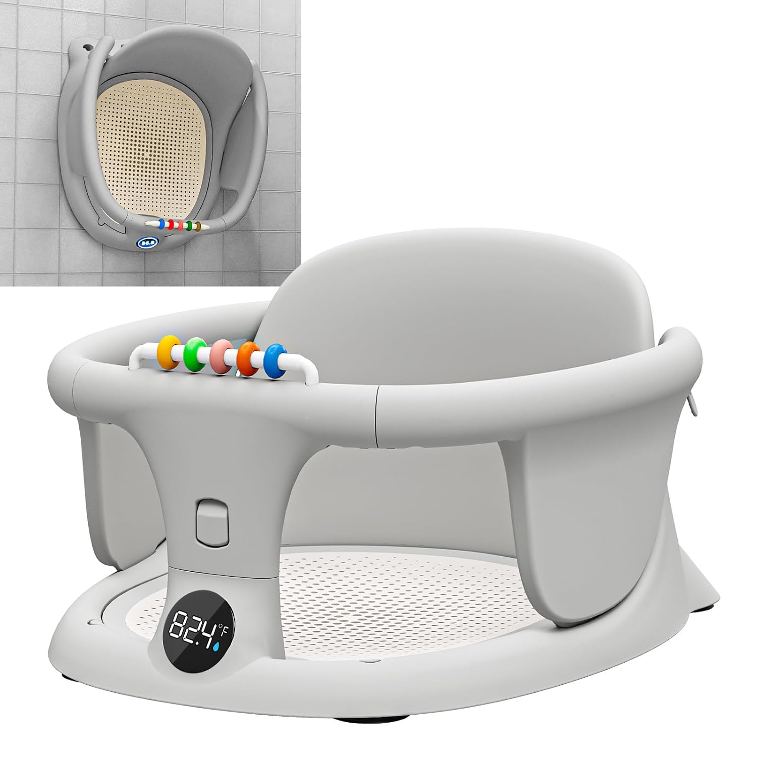 Baby Bath seat for Babies Sitting up Infant Bath tub Portable sit up Seats Bathing Chair Newborn Essentials Toddler Must Haves 0-12 Months Bathtub Sink Bather Sitting Shower Support Travel Ring