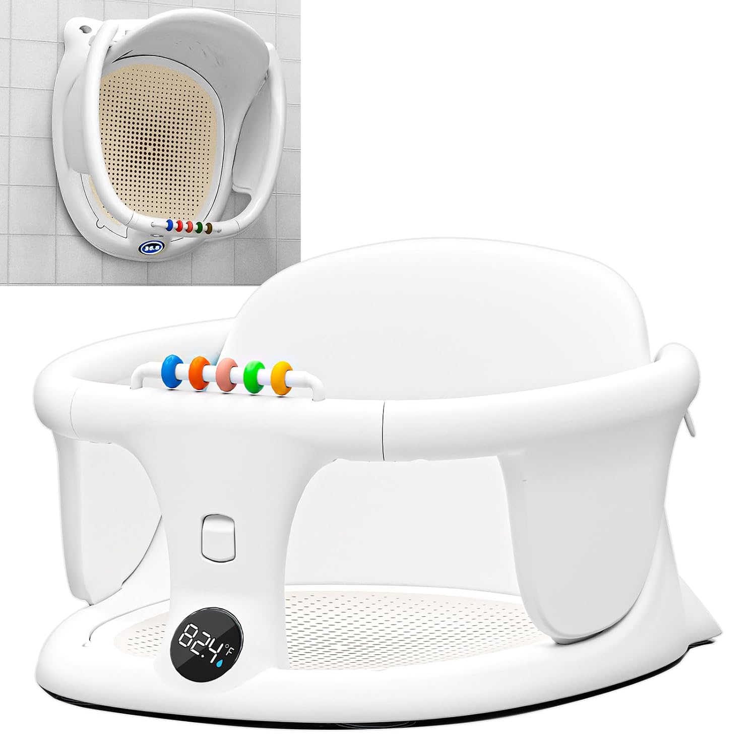 Baby Bath seat for Babies Sitting up Infant Bath tub Portable sit up Seats Bathing Chair Newborn Essentials Toddler Must Haves 0-12 Months Bathtub Sink Bather Sitting Shower Support Travel Ring