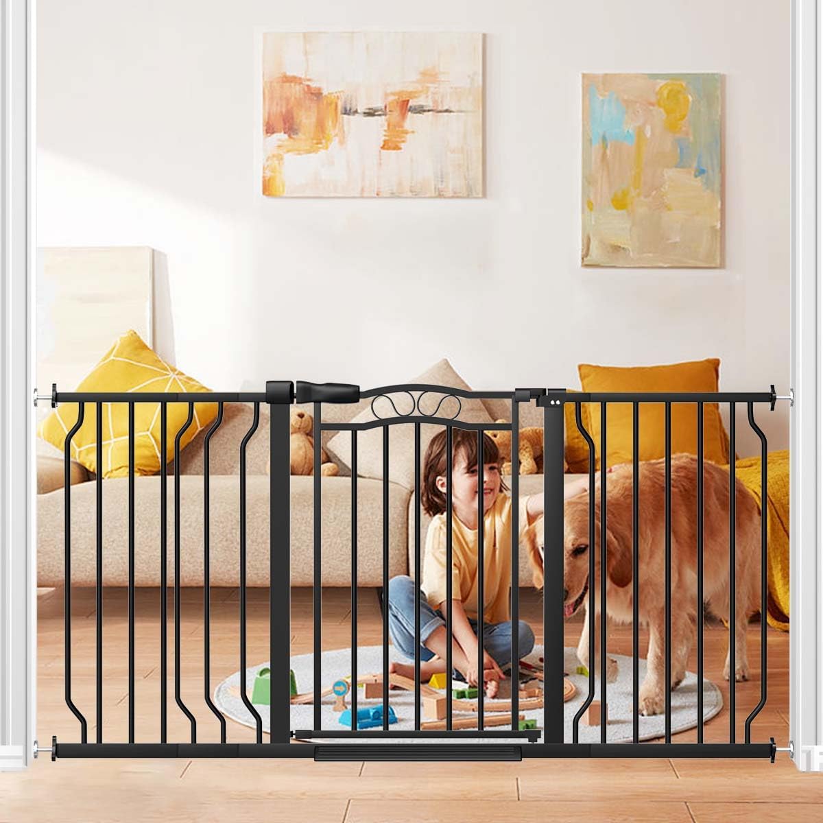 Fairy Baby 53.1"-62.5" Extra Wide Baby Gate
